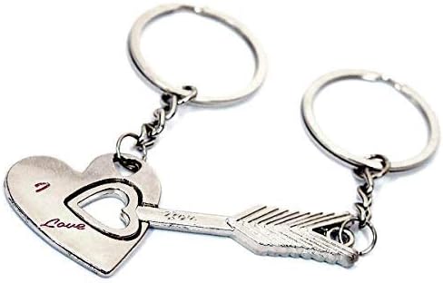 ペア Love ハート 矢 アロー キューピット キーホルダー キーリング キーホルダー 通販 Amazon