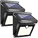 Luposwiten Solar Lights Outdoor 28 LEDs Motion Sensor Wireless Waterproof Security Light, Solar Lights for Patio, Yard, Driveway, Garage, Pathway, 2 Pack
