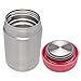 LunchBots Thermal 12 oz Triple Insulated Food Container - Hot 6 Hours or Cold 12 Hours - Leak Proof Thermos Soup Jar - All Stainless Interior - Pink