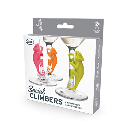 Fred SOCIAL CLIMBERS - Chameleon Wine Charms, Set of 6 - Thumbnail 3
