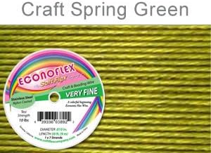 Soft Flex Econoflex Beading Wire 010" 30 Ft Spring Green