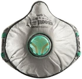 Roots Original BS8006306 Dustmask Zer0 30 °C FFP3 NR D with Valve (Pack of 10)