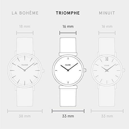 CLUSE-Triomphe-Mesh-Bicolour-Rose-Gold-Black-Black-CL61005-Womens-Watch-33mm-Stainless-Steel-Bracelet-Minimalistic-Design-Casual-Dress-Japanese-Quartz-Precisio