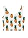 KKWFlus Women 3D Digital Printed pineapple Crop Top Casual Vest Tank Tops