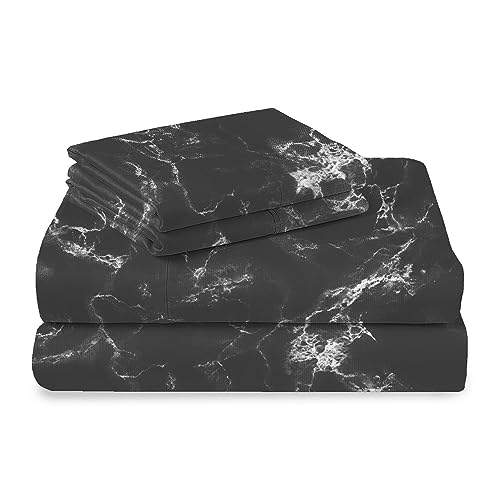 Pizuna 100% Cotton Marble Print California King