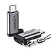 UGREEN USB C to Micro USB Adapter 2 Pack Type C Female to Micro B Male Charger Connector Compatible for Samsung Galaxy S7 Edge S6 S4, LG Nexus 5 4, Tablet, Grey