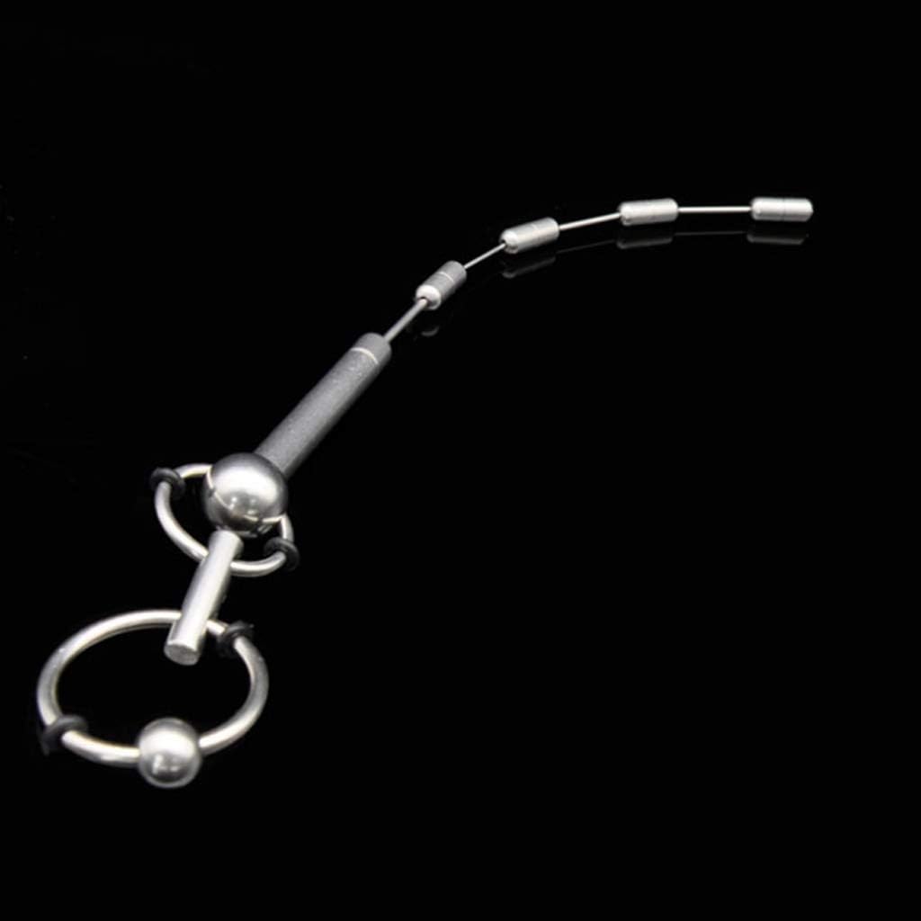LXHHY Male Urethritis Care Stainless Steel Multi Beads U'rethral Toy U'rethral Sounds P+Enis Plug Dress T-Shirt