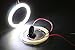 100MM Car Light LED Chips 72SMD Angel Eyes Halo Ring Headlight Warning Lamps 12V with Shell (white) 1 Pair