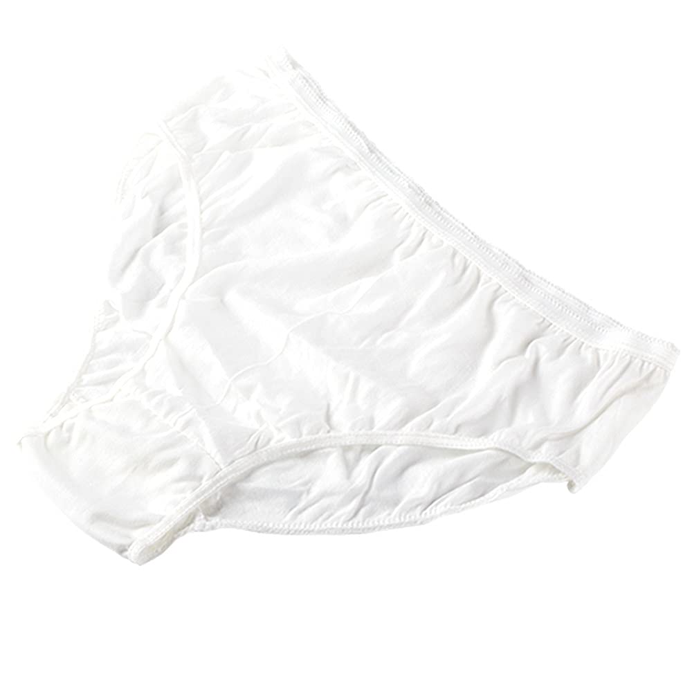 Photo 1 of STARLY Women's Disposable Pure Cotton Underwear Travel Panties High Cut Granny Briefs (10pcs,White,M)