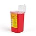 D & H Medical Sharps Disposal Container: 3-Pack Biohazard Needle Container 1-Quart Size | Safe Lock Containers for Disposal of Syringes, Blades & Lancets| Top Tattoo Supplies Disposal Kit