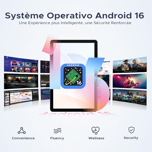 POPUX P10 Pro 10 Inch Tablet, Android 16 Tablet with 120Hz Display, 48GB+128GB/2TB, T7250 Octa-Core, 8800mAh, Widevine L1, Gemini AI, 13MP+5MP, Tablet with Keyboard, Stylus, Black