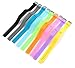 Cute Silicone Replacement Wristband Bracelets Bundle/ Accessory Bands Pack with Watachband Style Buckle for Fitbit Flex Wireless Activity and Sleep Tracker, Free Size