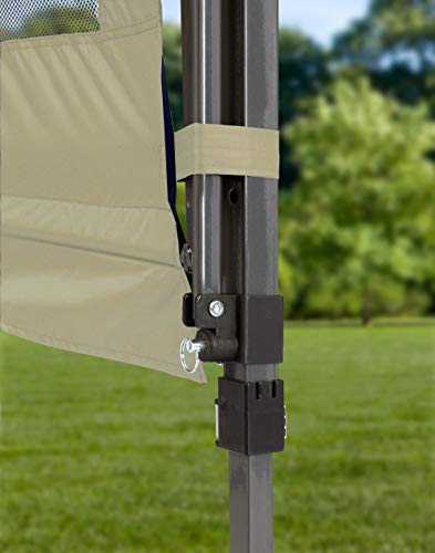 Quik Shade Summit 10 x 17-Foot Instant Canopy with Adjustable Dual Half Awnings, 170 Square Feet of Shade for 15 People - Taupe