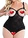 Plus Size Lingerie for Women One-Piece Teddy Lingerie Bodysuit Lace Nightie (XX-Large (fits Like US X-Large), Black.)