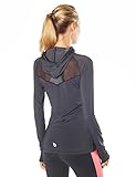 Baleaf Women's 1/2 Zip Running Shirt Mesh Cool Workout Jacket