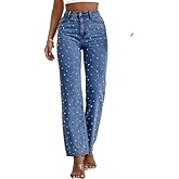 Baggy Jeans for Woman High Waisted Loose Straight Leg Wide Leg Denim Jean Womens Boyfriend Y2K Pants Trendy