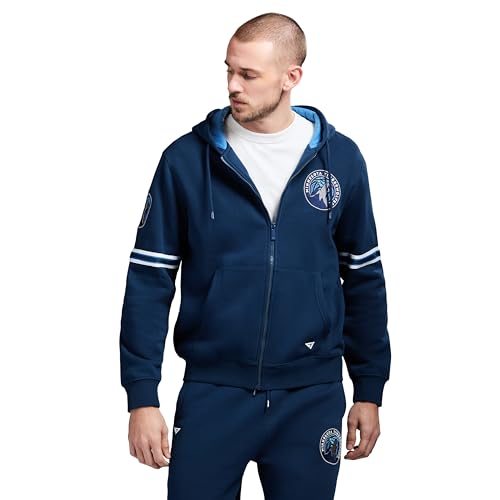 GAME 7 x NBA Officially Licensed Men's Full-Zip Up Long Sleeve Hooded Fleece Sw…
