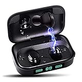 Bluetooth Headphones, STOGA H01 Plus Wireless Earbuds IPX7 Waterproof Earphones TWS【True Wireless Stereo】 in-Ear Built-in Mic Headset with Noise Cancelling Stereo Sounding for Sport, Black