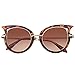 GLASSESLIT Inspired Tortoiseshell Women's Fashion High Pointed Cat Eye Sunglasses