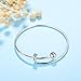 2 inch 10pcs Expandable Bulk Wire Blank Adjustable Bangle Bracelet for Baby, DIY Jewelry Making