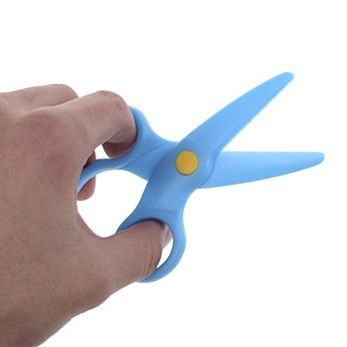 Eshylala 3 PCS Safety Plastic Scissors Set for Kids Classroom Training Construction Paper Crafts - Thumbnail 7