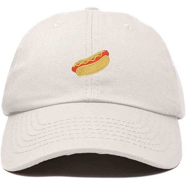 Amazon.com: DALIX Hot Dog Embroidered Cap Cotton Baseball  display picture 1