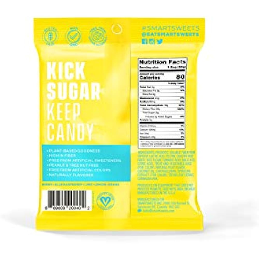 SmartSweets Sour Candy Blast Buddies 1.8 Oz Bags (Box Of 6 ...