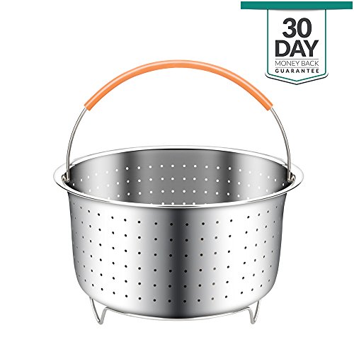 Instant Pot Steamer Basket, 6 or 8 qt Pressure Cooker Accessories, Premium Instapot Insert and Colander, Perfect for Steaming Vegetables Eggs Fruits by HAOZAN - Thumbnail 7