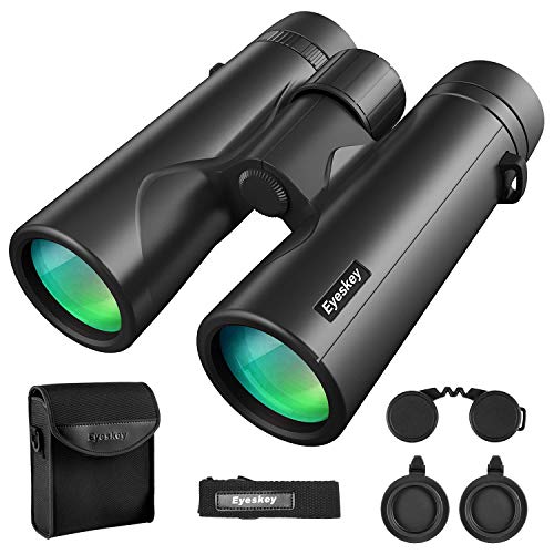 Eyeskey 8X42 Binoculars for Adults Compact Lightweight | Fully Waterproof & Fog-Proof |Wild Field of View | HD Binocular for Wildlife Watching Hunting Boating Game Event (Best Small Binoculars For Birding)