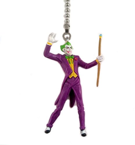 DC Comics Villain JOKER Figure Ceiling Fan Pull Light Lamp