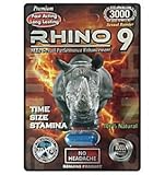 RHINO 9 3000 Natural Sexual Performance Enhancement Stamina Men 12 Pills Packs ...