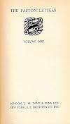 The Paston Letters Vol 1