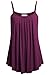 Bepei Women Basic Tanks, Loose Casual Summer Pleated Flowy Sleeveless Camisole Tops and Blouses