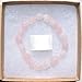 Zenergy Gems Charged Natural Rose Quartz Crystal Stretchy Bracelets + Selenite Heart Charging Crystal (Round Nugget)