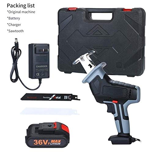 Professionelle elektrische Säbelsäge Wood Cutter 36V Akku-Li-Ionen-Variable Speed Kettensäge for Holz Metall Cutting… – Bild 3