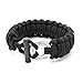 GECKO EQUIPMENT Adjustable Premium Paracord Bracelet with Survival kit and Fire Starter - Fits 8