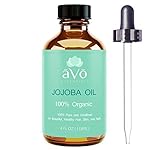 PURE JOJOBA OIL for Hair, Face, & Nails, 100% Organic, Natural, Unrefined & Cold Pressed for Best Results, 4 Oz