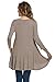 Frumos Womens Tunic Tops For Leggings Round Neck Top Dark Mocha 3X-Large