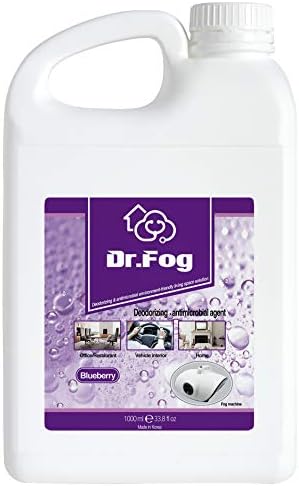 Drfog Deodorizing and Antimicrobial Agent 33.8 fl oz Blueberry, Deodorant Antibacterial Fog Fluid, Odor Eliminator, Car Deodorizer, Odor Remover, Carpet Cleaner, Fog Fluid, Home Deodorizer