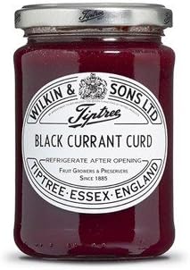 Wilkin & Sons Tiptree Black Currant Curd, 312g Jar / Suitable for Vegetarian, Coeliac Diets