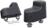 Hood Windshield Rubber Bumper Rest Pads - Pair Toyota Land Cruiser FJ40 FJ45 BJ40 BJ42 Fits 9/71-1/75 w/Nuts