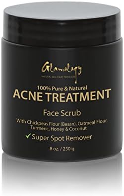 Glamology Acne Control Face Scrub with Oatmeal Infused With Secret Herbs 100% Natural