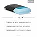 MALOUF Z Travel GEL DOUGH Memory Foam + Z Gel Pillow 5-Year Warranty, Dorm Room Essentials