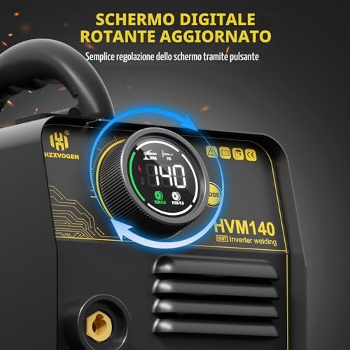 HZXVOGEN HVM140 Saldatrice a Filo No Gas 140A 3 in 1