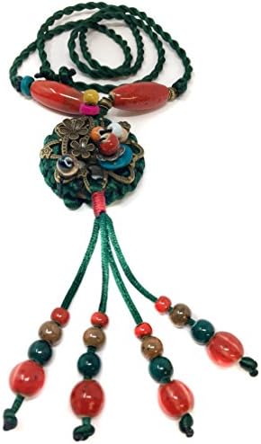 ilifesf Fashion Ceramics Beads Pendant Ethnic Long Necklace Chain