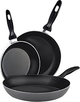 Aluminum Nonstick Frying Pan Set - (3-Piece 8 Inches, 9.5 Inches, 11 Inches) - Fry Pan / Frying pan Cookware Set, Dishwasher Safe - by Utopia Kitchen