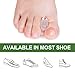 Povihome 10 Pack Gel Bunion Corrector and Toe Spacers Separators and Straightener Orthotics (4/10''Thick) for Sports Activities, for Men and Women Overlapping Toes, Bunion Pain Relief - Small Size