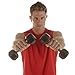 Dumbbell Hand Weight Single 35 lb Rubber Hex Chrome Handle Exercise & Fitness Dumbbell for Home Gym Equipment Workouts Strength Training Free Weights for Women, Men
