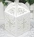 Cross Laser Cut Favor Boxes, 2-Inch, 12-Piece (White)