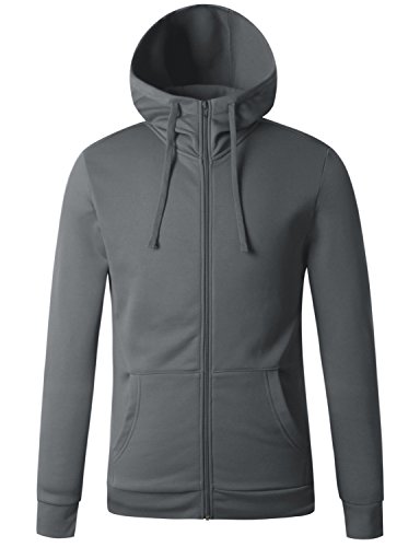 Regna x for man s zip hooded windbreak grey 3xl plus ta…